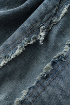 Vintage Yıkamalı Geniş Paçalı Kot Pantolon