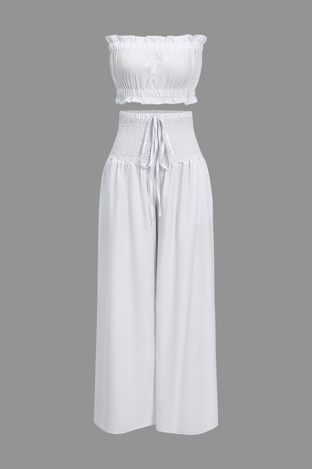 Breeze Ruffle Crop &amp; Palazzo Trouser Set
