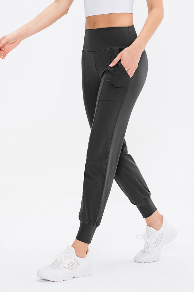High-Waist Tapered Joggers