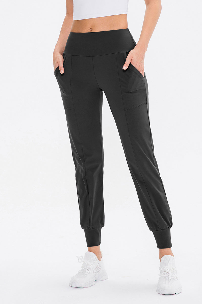 High-Waist Tapered Joggers