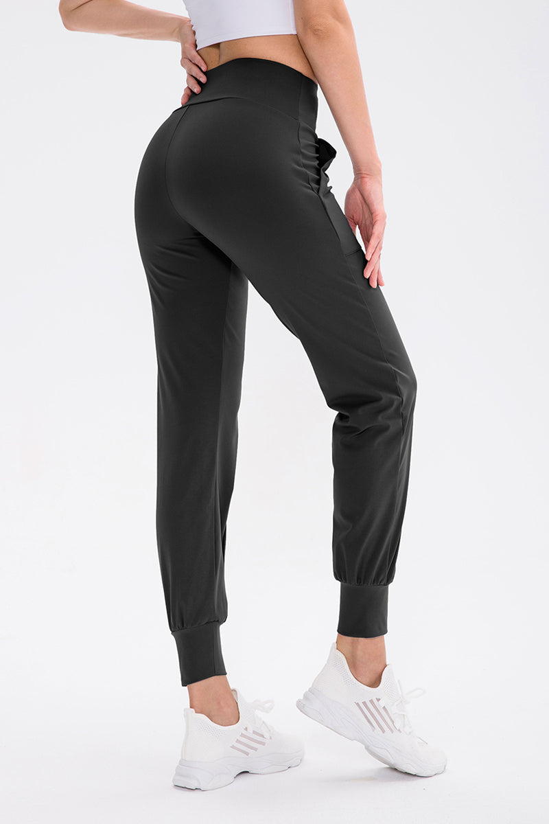 High-Waist Tapered Joggers