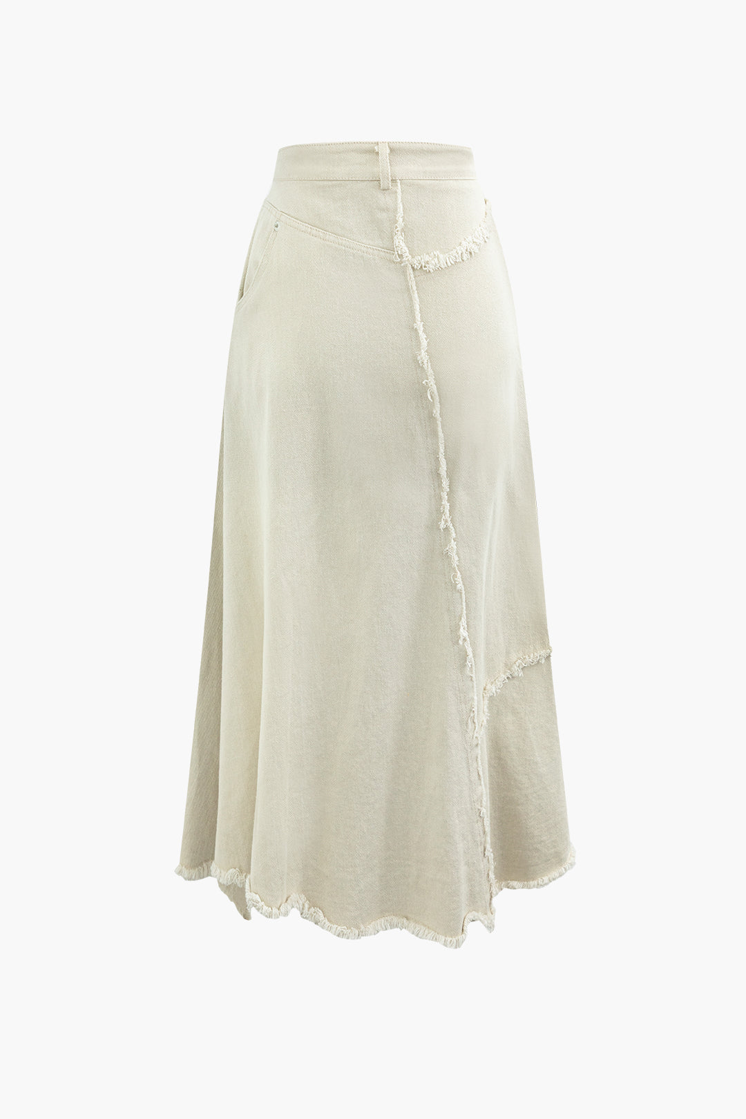 Asymmetric Wrap Maxi Skirt