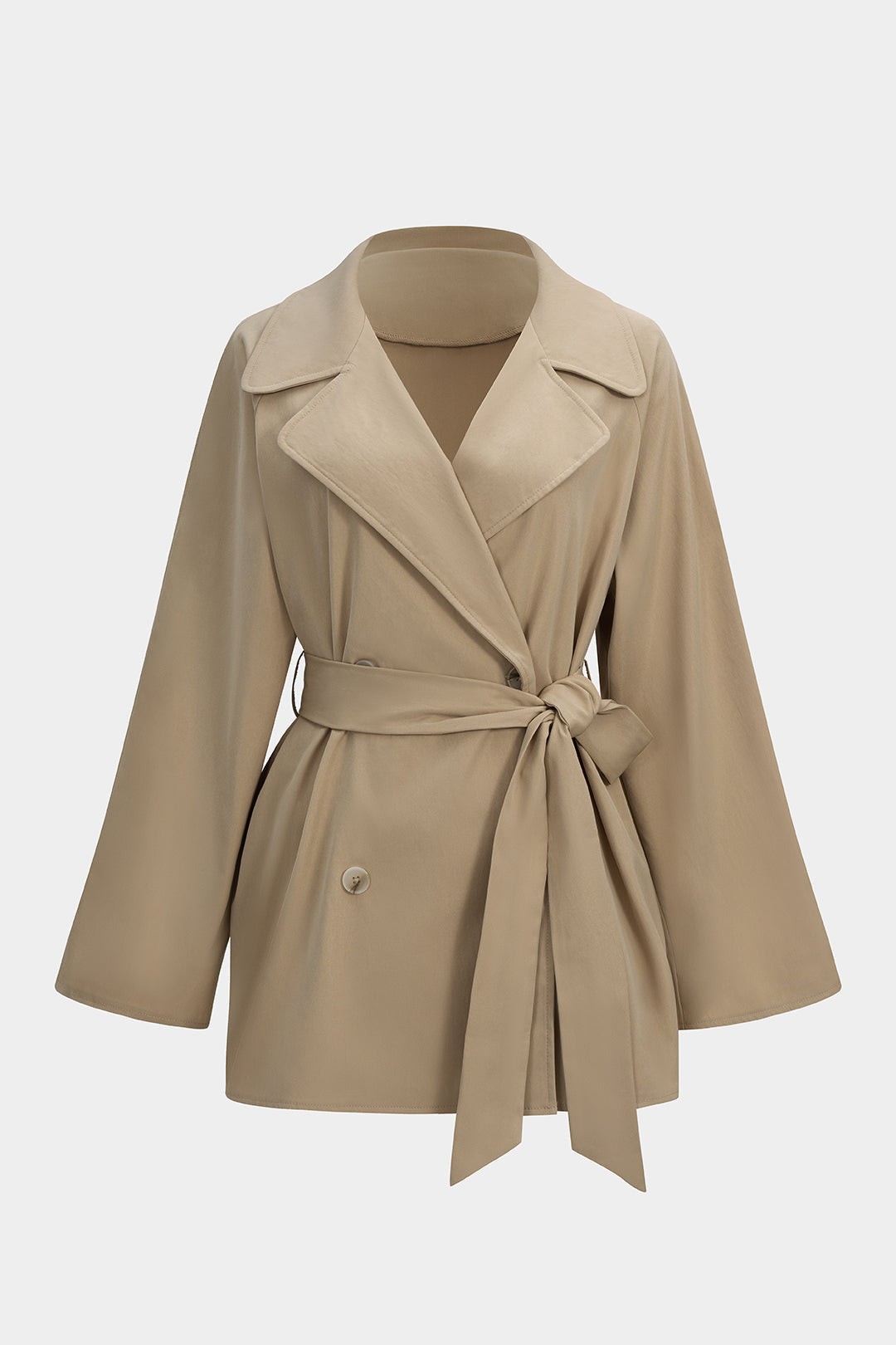 Beige Belted Trenchcoat