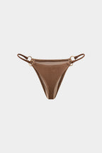 Textured Brown Bikini & Sarong