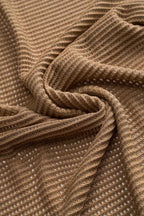 Textured Brown Bikini & Sarong