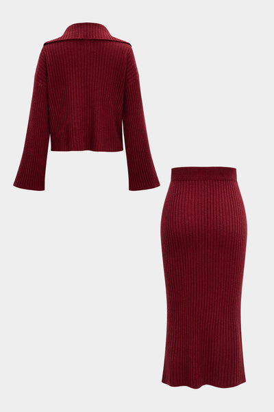 Burgundy Charm Set