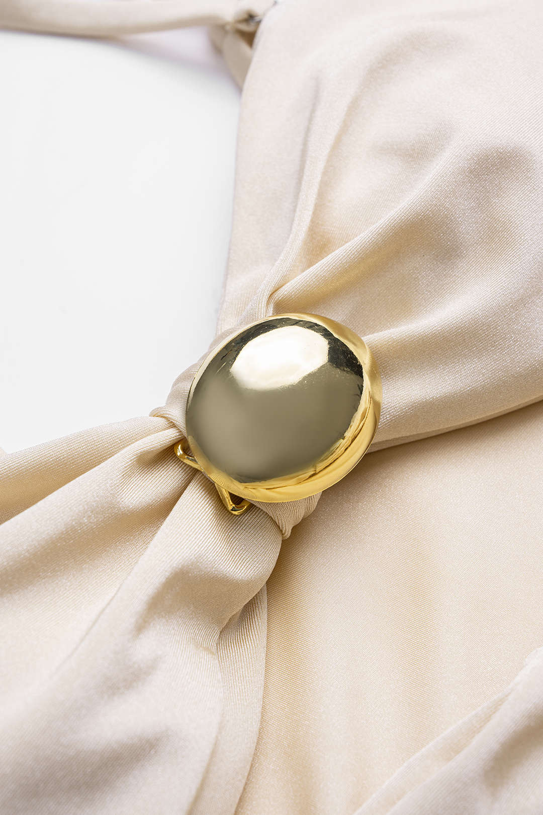 Aurelia Gold-Detail Cut-Out Swimsuit