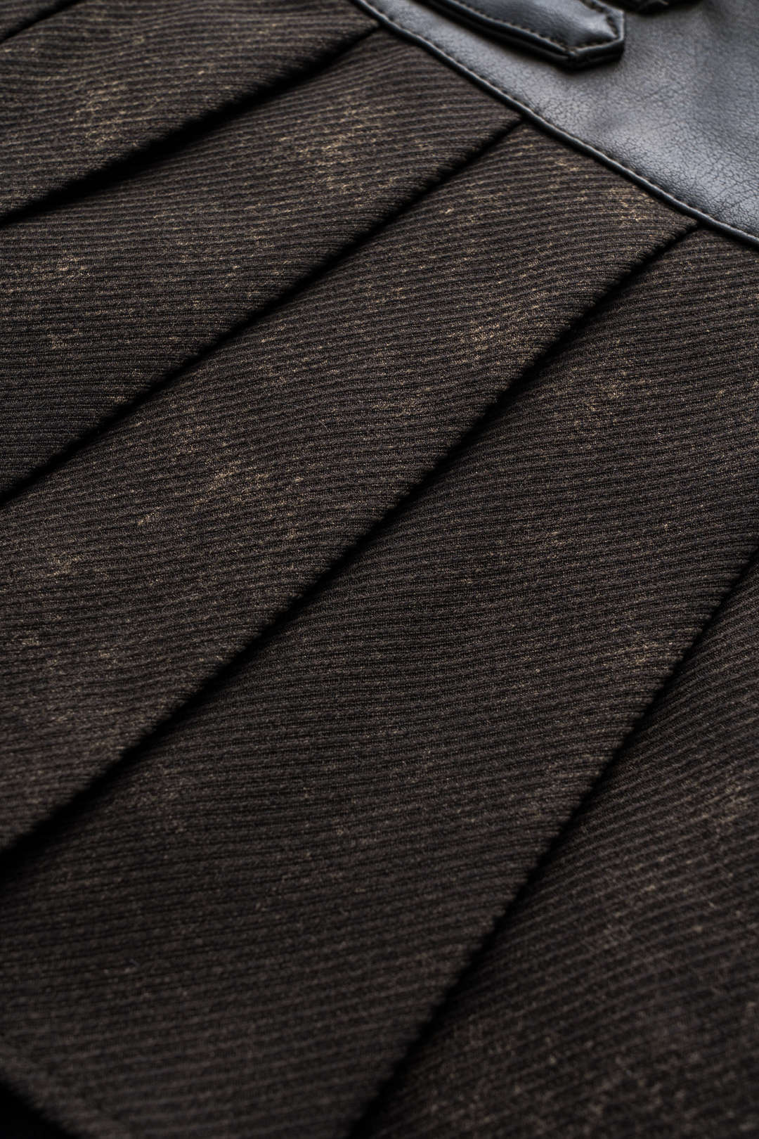 Suni Kürk Kemerli Mini Etek 