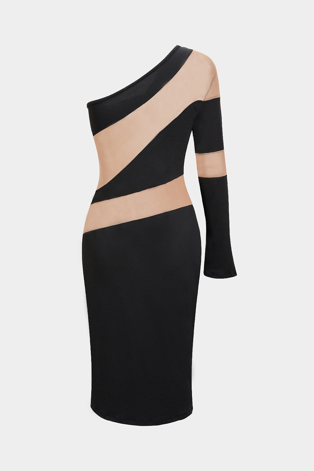 Asimetrik Midi Elbise