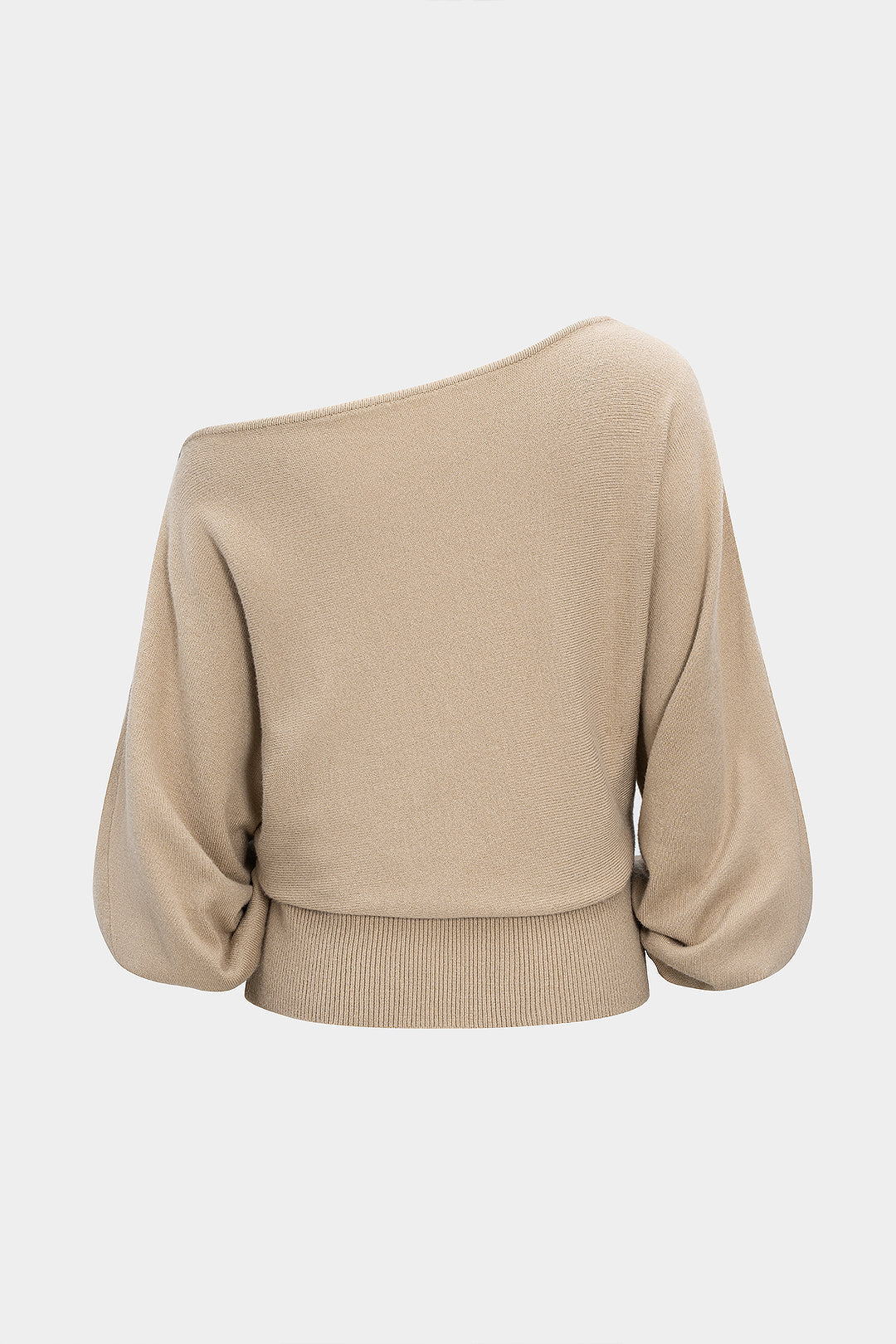 Omuzları Açık Örgü Bluz 