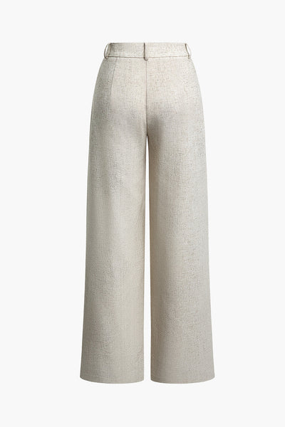 Linen Asymmetrical Pantolon