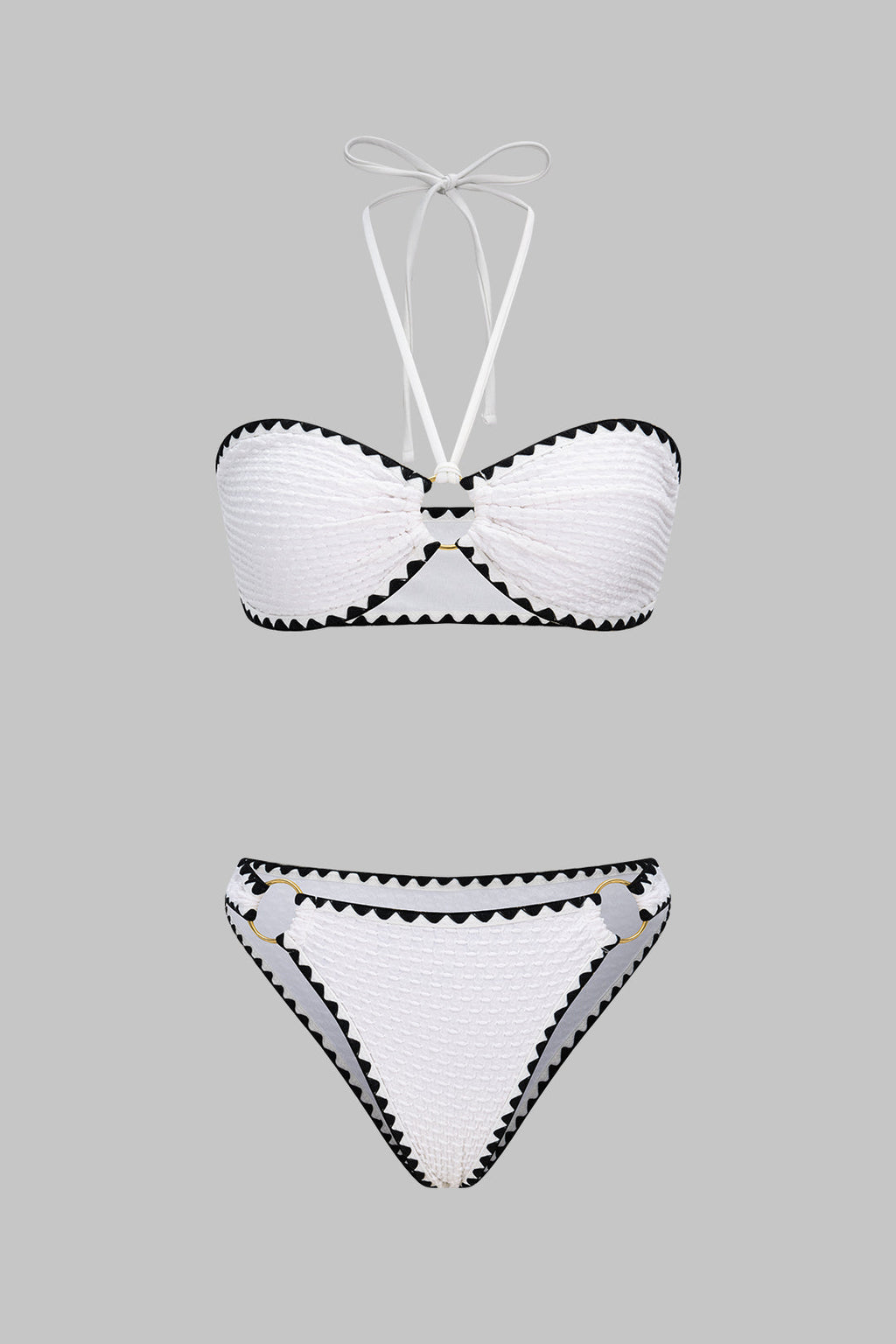 Ivory Edge Contrast Bikini Set