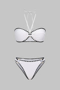 Ivory Edge Contrast Bikini Set