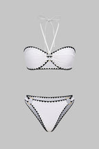 Ivory Edge Contrast Bikini Set