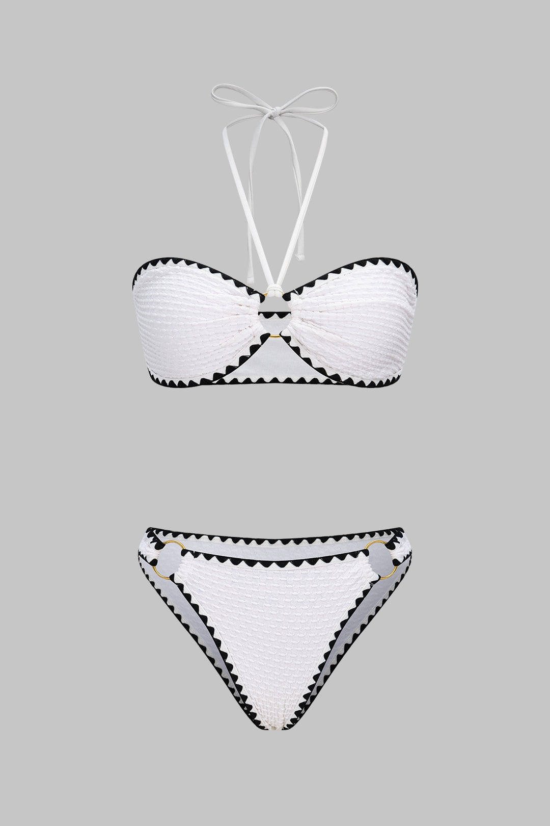 Ivory Edge Contrast Bikini Set