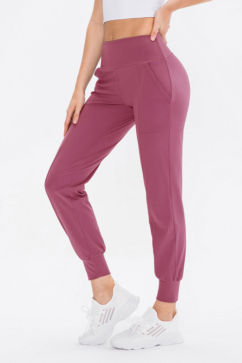 High-Waist Tapered Joggers