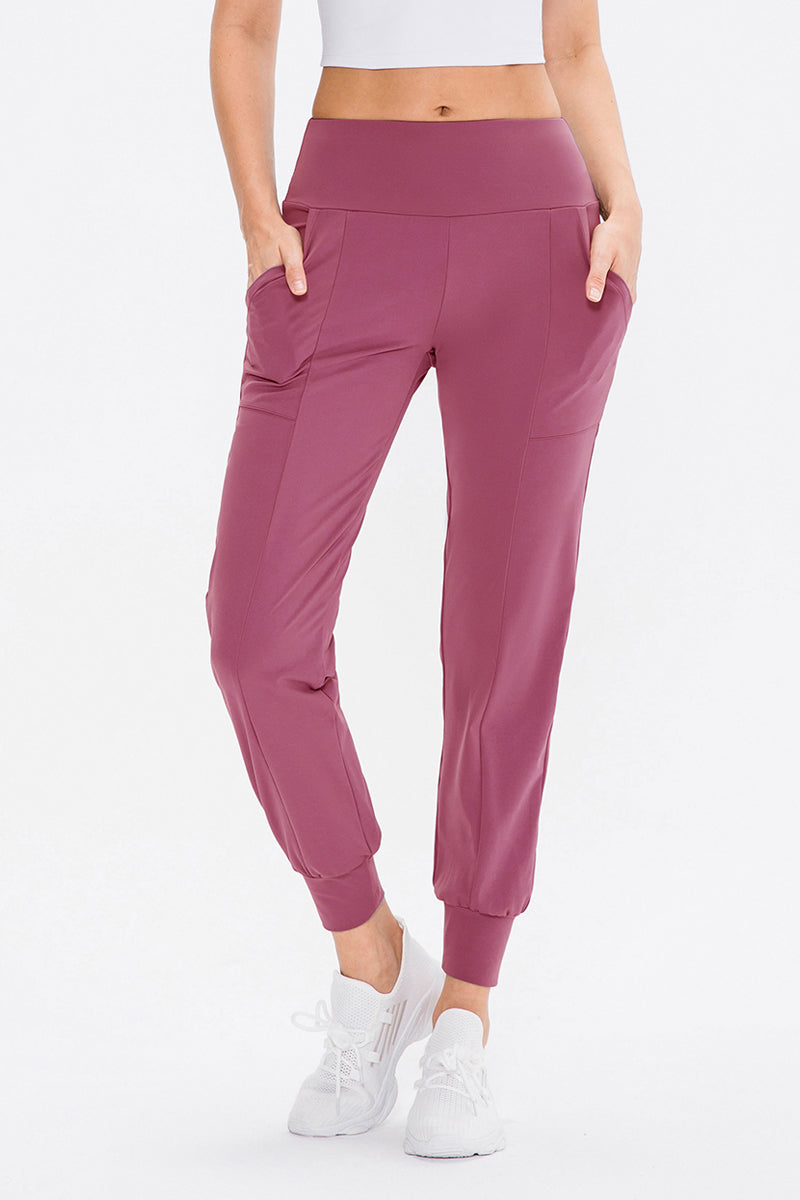High-Waist Tapered Joggers