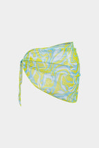 Yellow Printed Bikini & Sarong