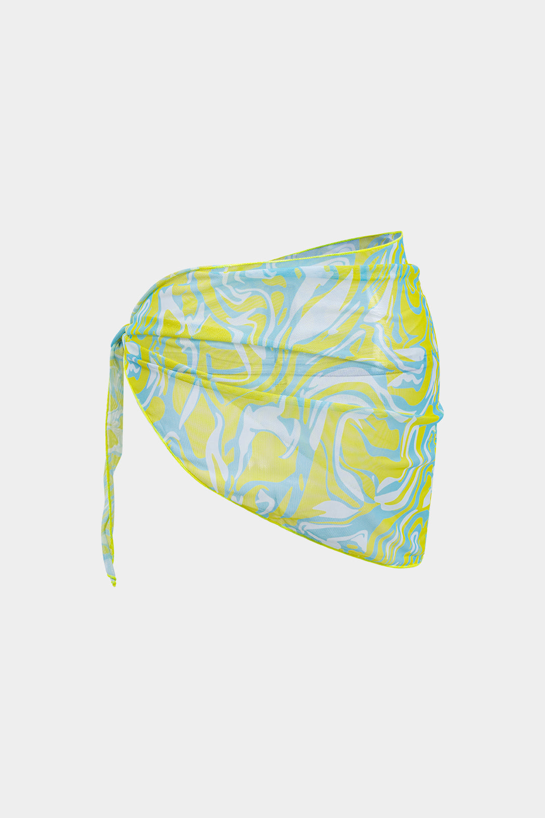 Yellow Printed Bikini & Sarong