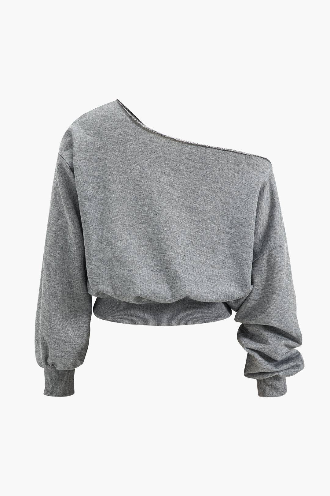 Ease One Shoulder Crop Sweat &amp; Palazzo Tracksuit Set