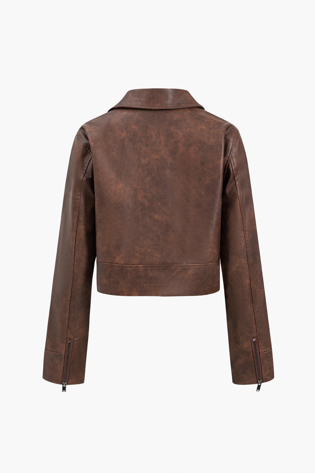Deri Fermuarlı Ceket 