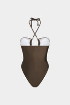Draped Halterneck Swimsuit