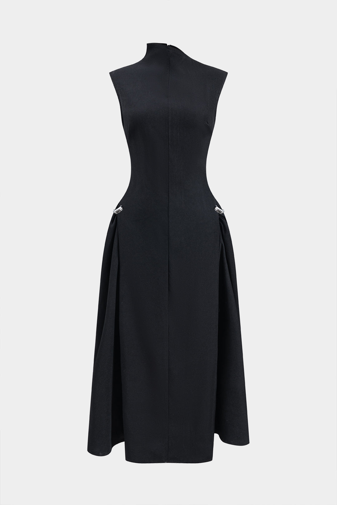 Yüksek Yakalı Maksi Elbise 