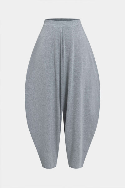 Avant-Garde Flow Asymmetric Crop &amp; Harem Trouser Set