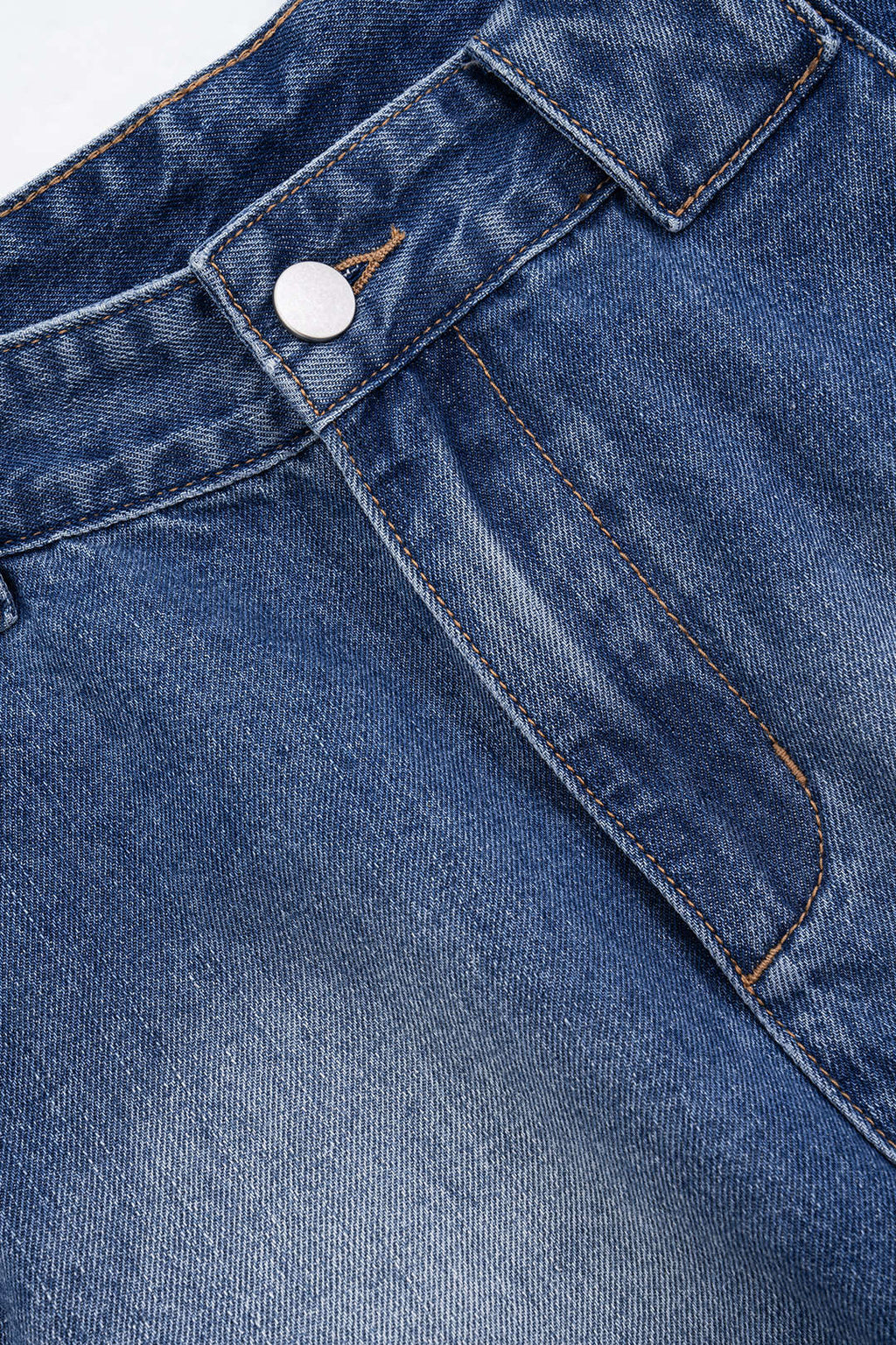 Yapılandırılmış, Bol Paçalı Kot Pantolon