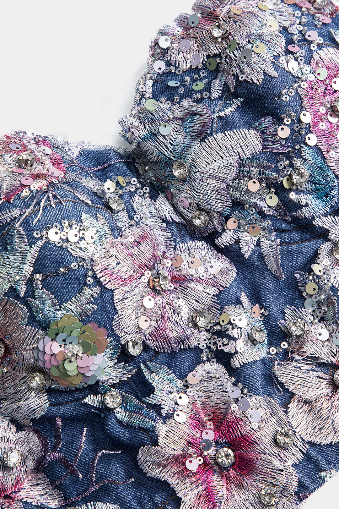 Çiçek Desenli Büstiyer Üst 