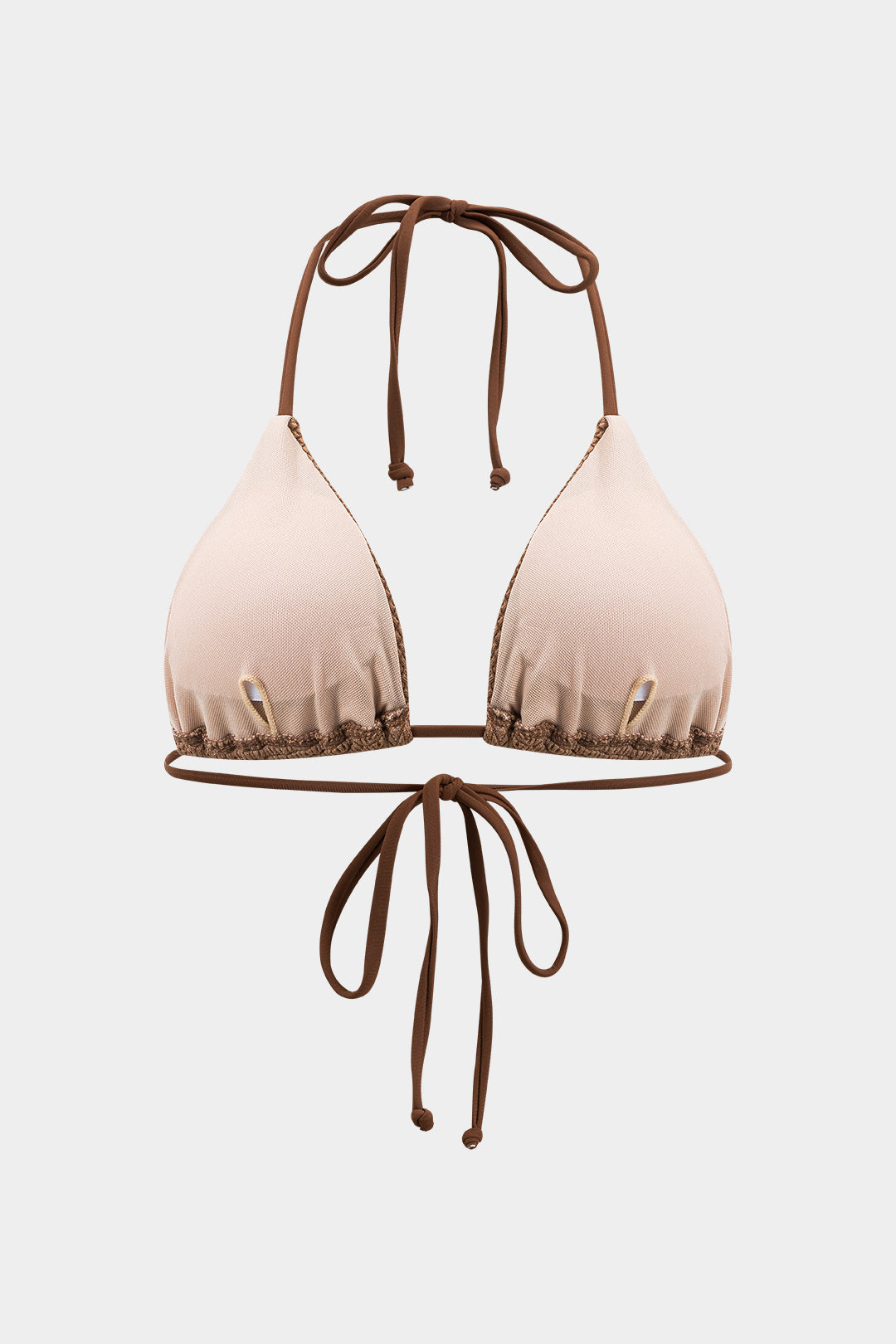 Textured Brown Bikini & Sarong