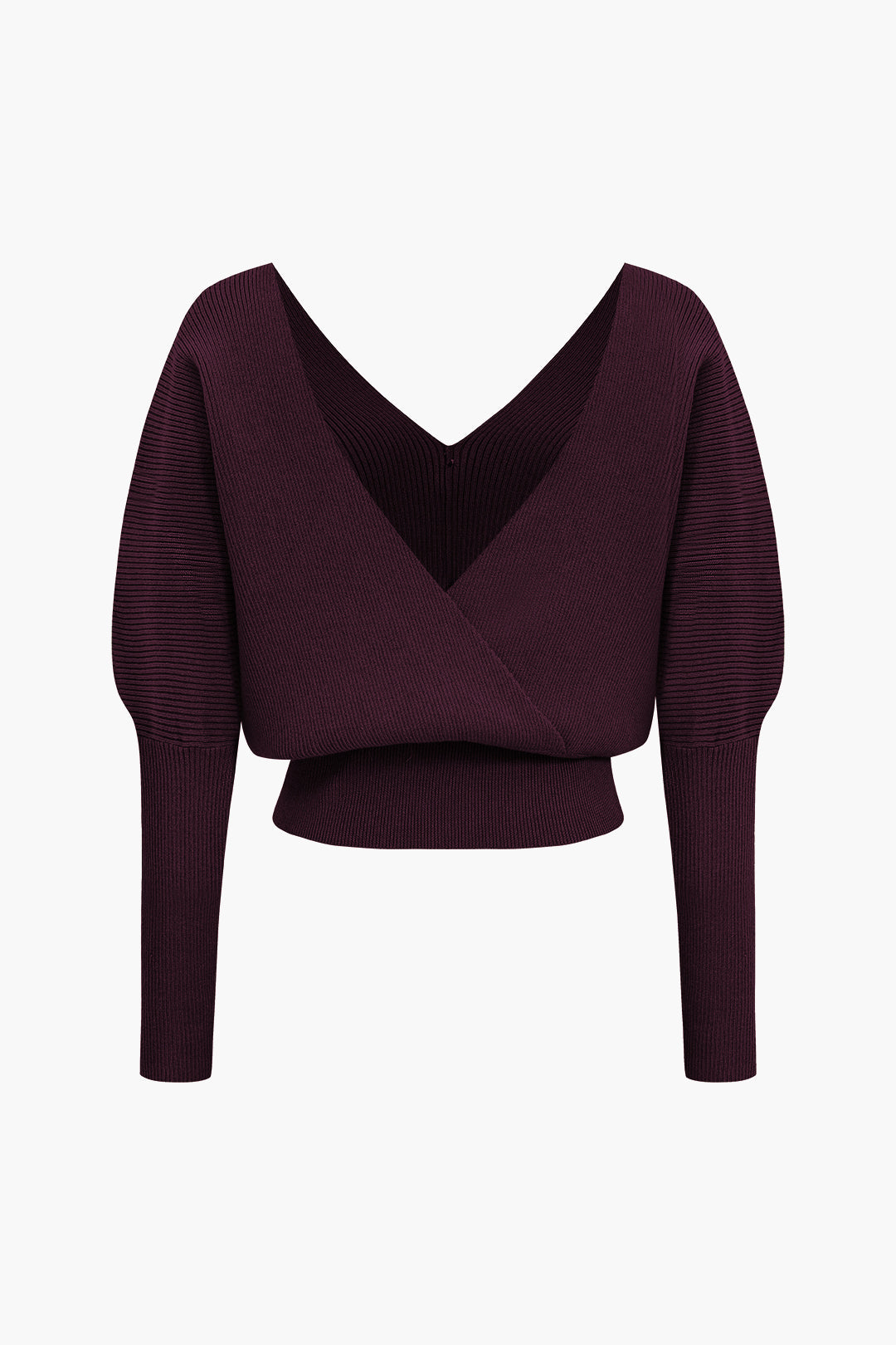 V-Neck Sweater Long-Sleeve Hırka