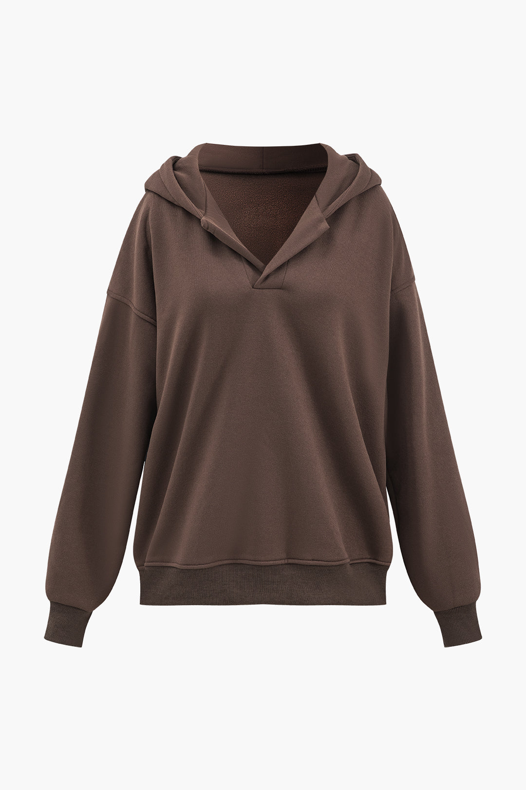 Solid Long Sleeve Hooded