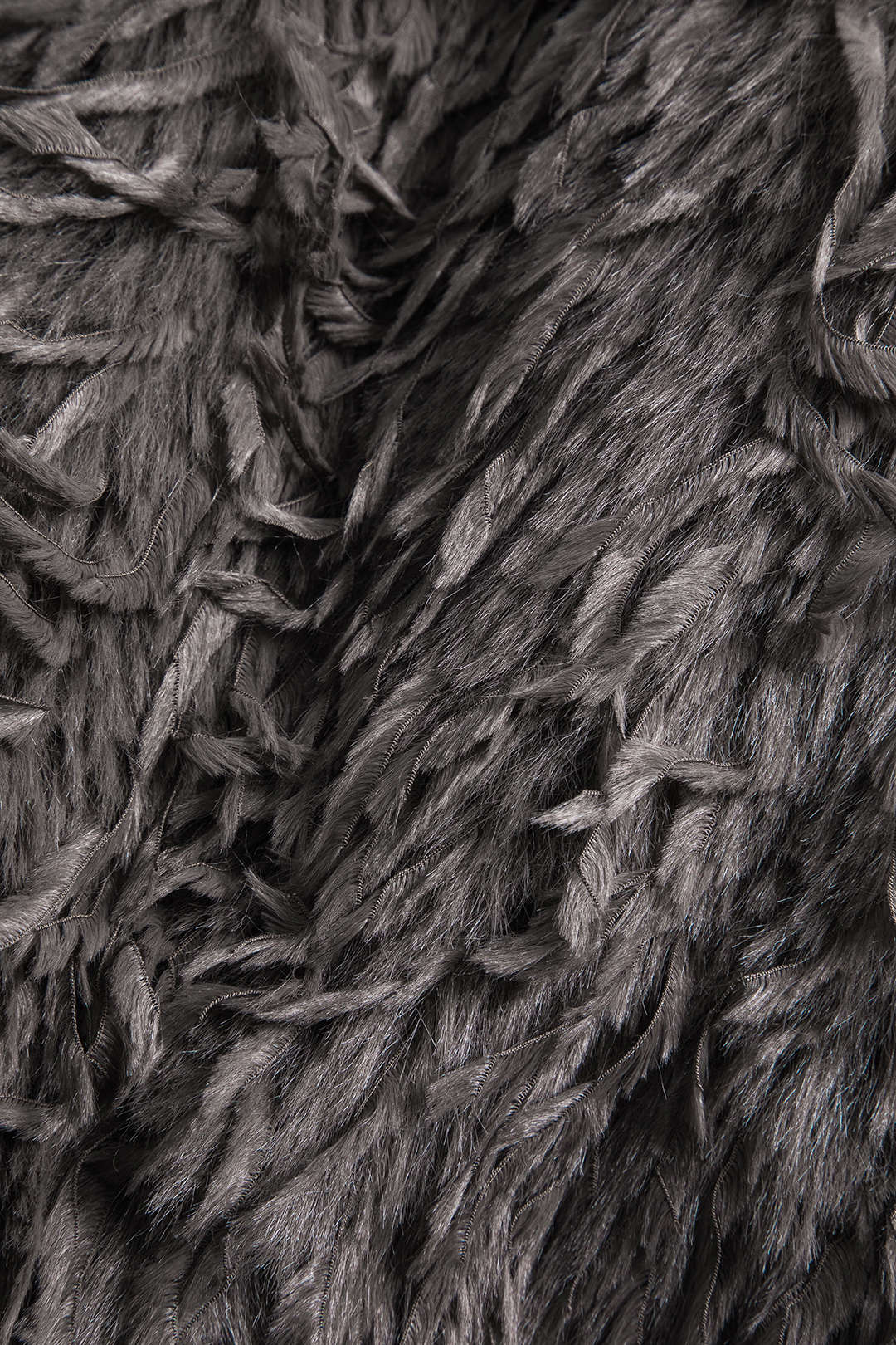 Fringe Faux Fur Coat