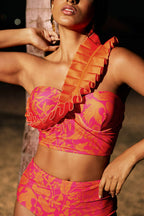 Fuchsia Ruffle Bikini
