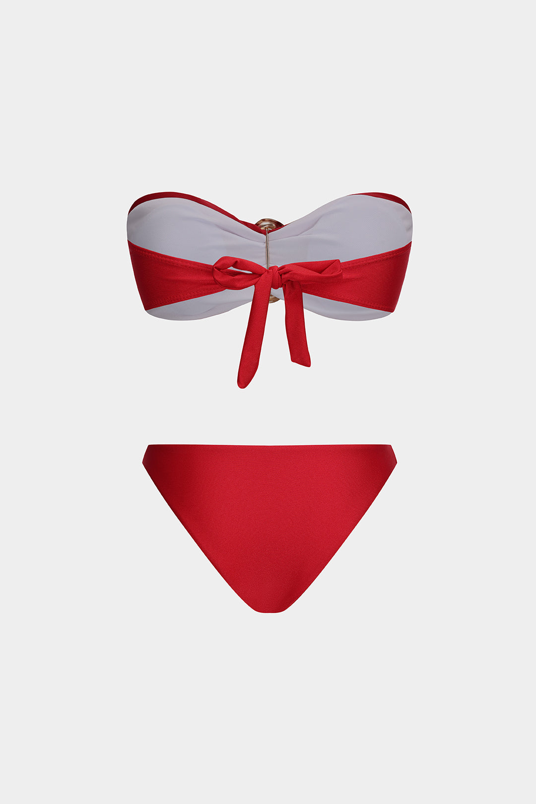 Kalp Şeklinde Yüzük Desenli Bikini Takımı 