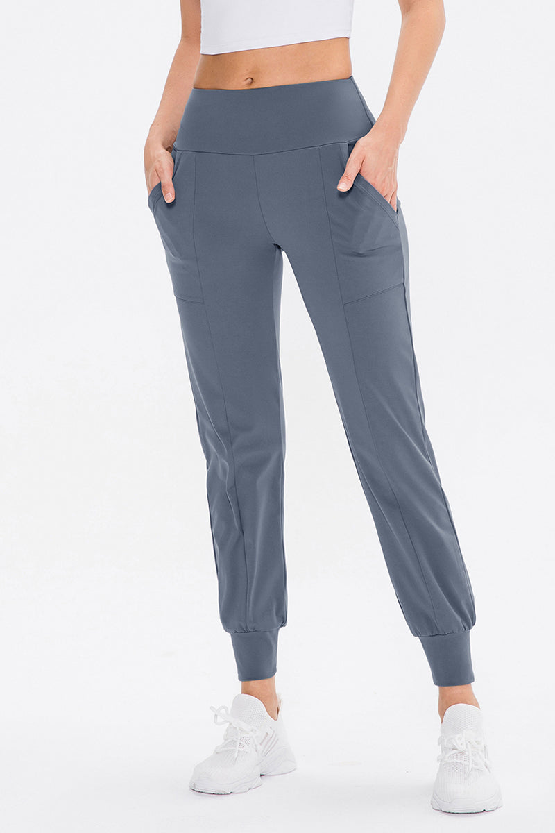 High-Waist Tapered Joggers