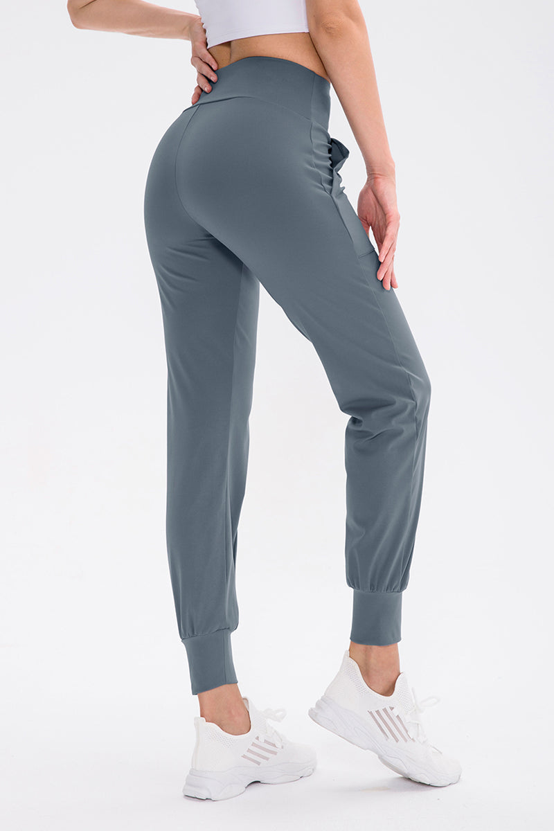 High-Waist Tapered Joggers