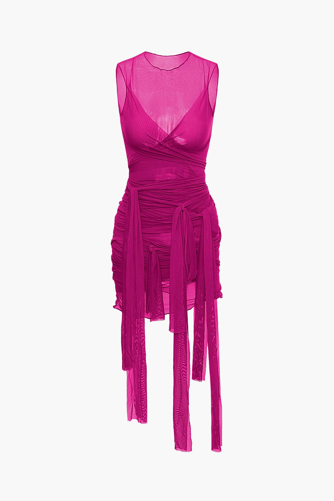 Püskül Detaylı Mini Elbise 