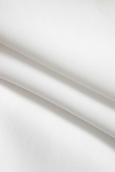 Vandoria Sculpted White Mini Dress