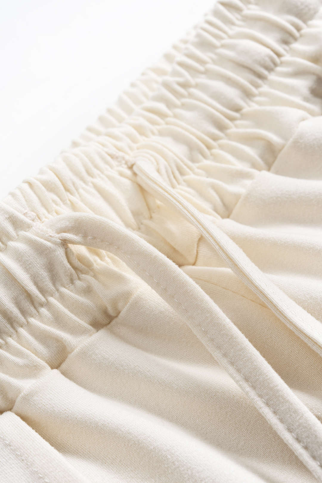 Ivory Calm Long Sleeve Crop &amp; Palazzo Trouser Set