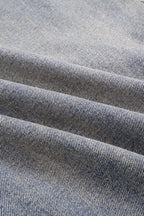 Yıkanmış Paçalı Kot Pantolon