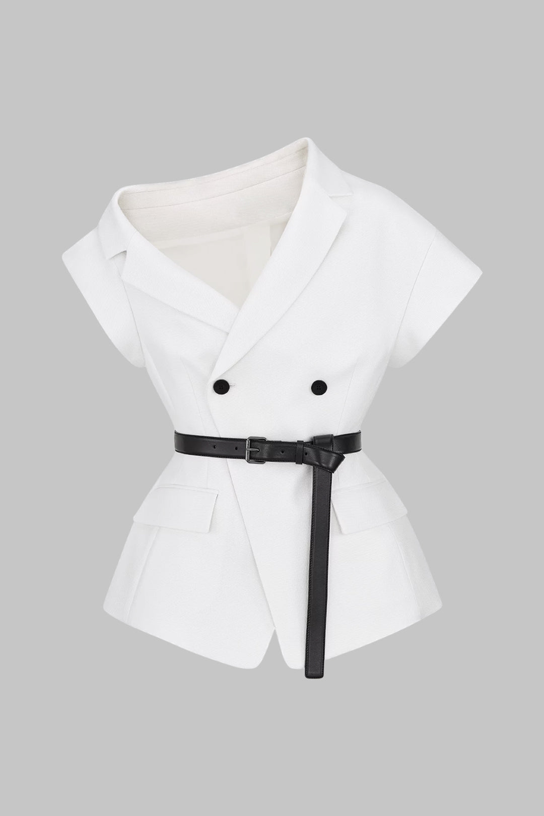 Modern Elegance Kemerli Blazer