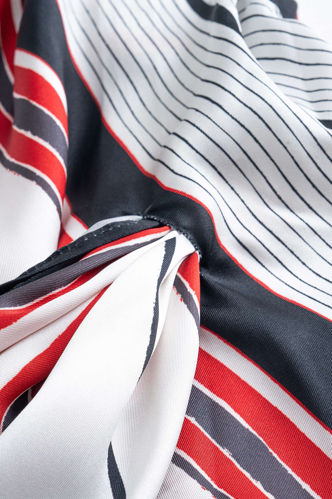 Riviera Striped Asymmetric Blouse