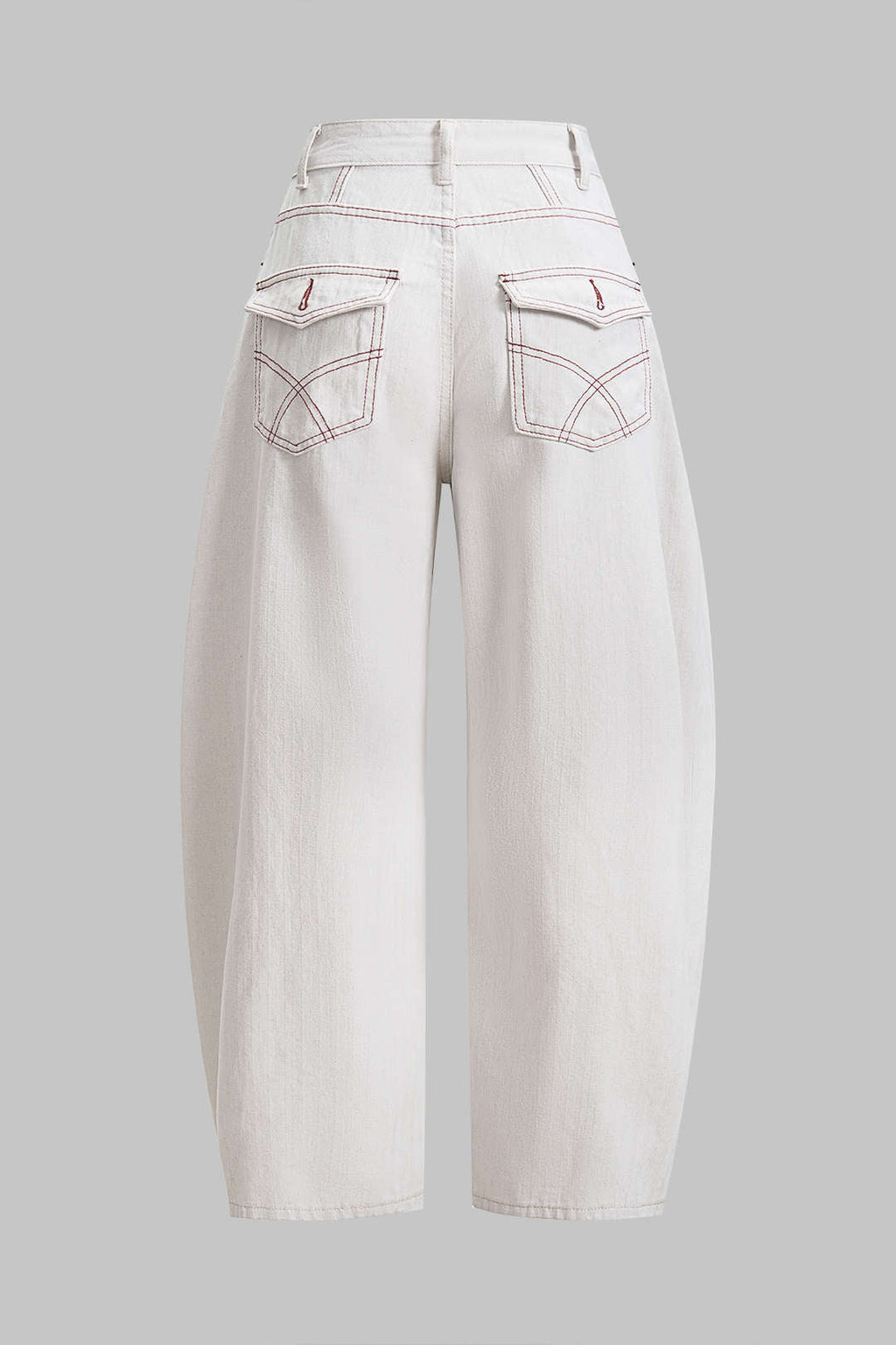 Yüksek Bel, Bol Paçalı Kot Pantolon