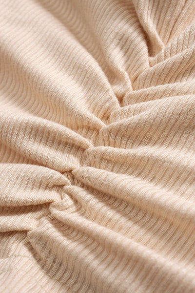 Soft Nude Minimal Crop &amp; Palazzo Trouser Set