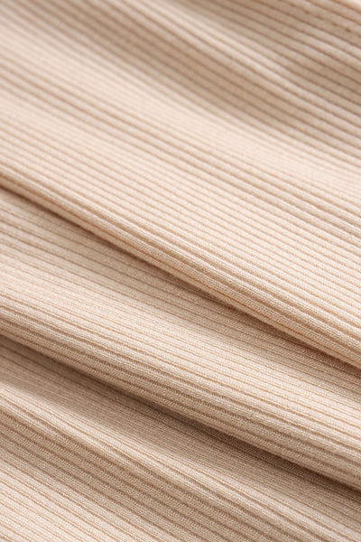 Soft Nude Minimal Crop &amp; Palazzo Trouser Set