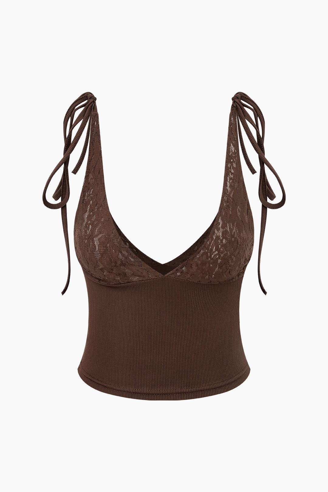 Bağcıklı Askılı Örme Bluz