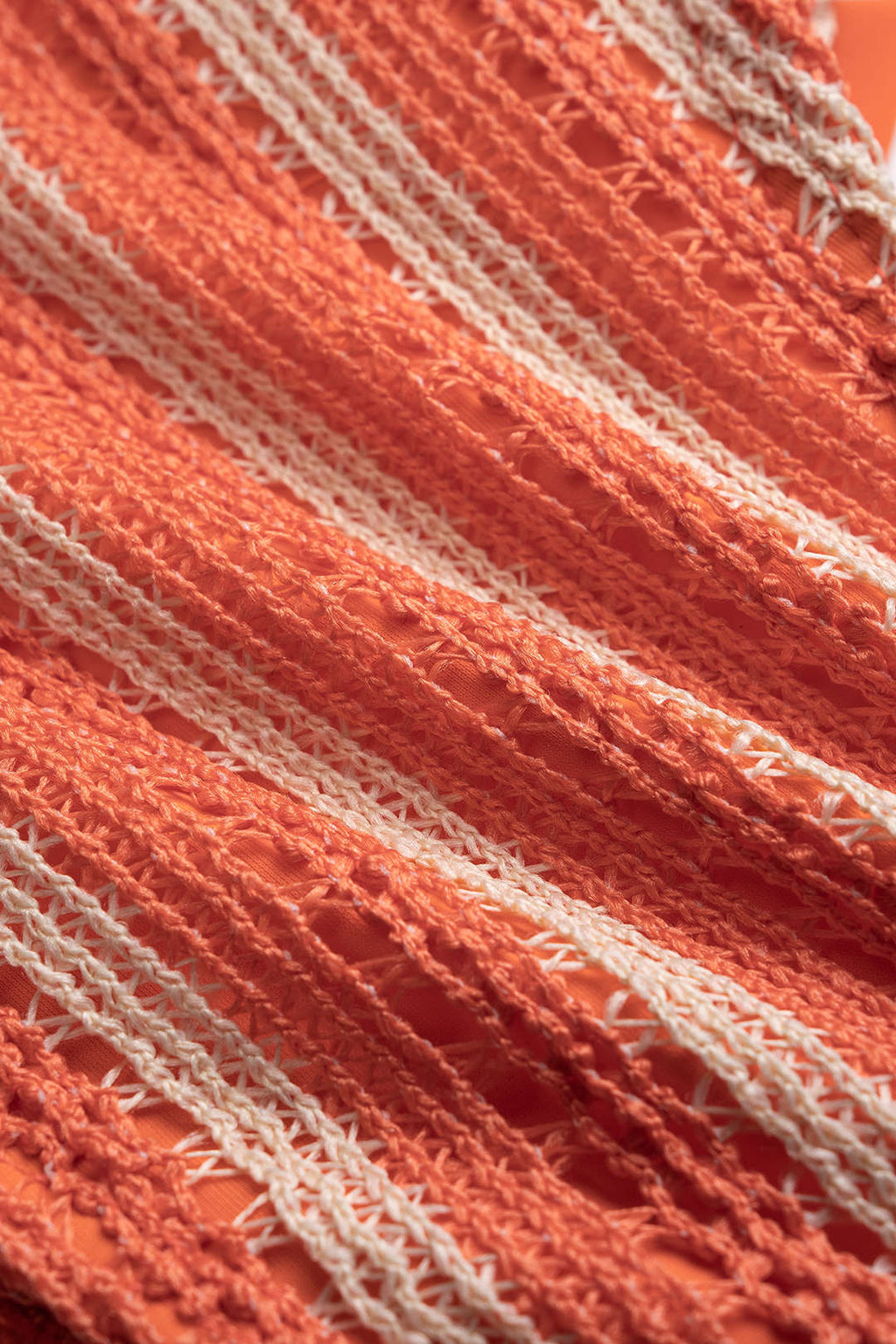 Coral Striped Bikini