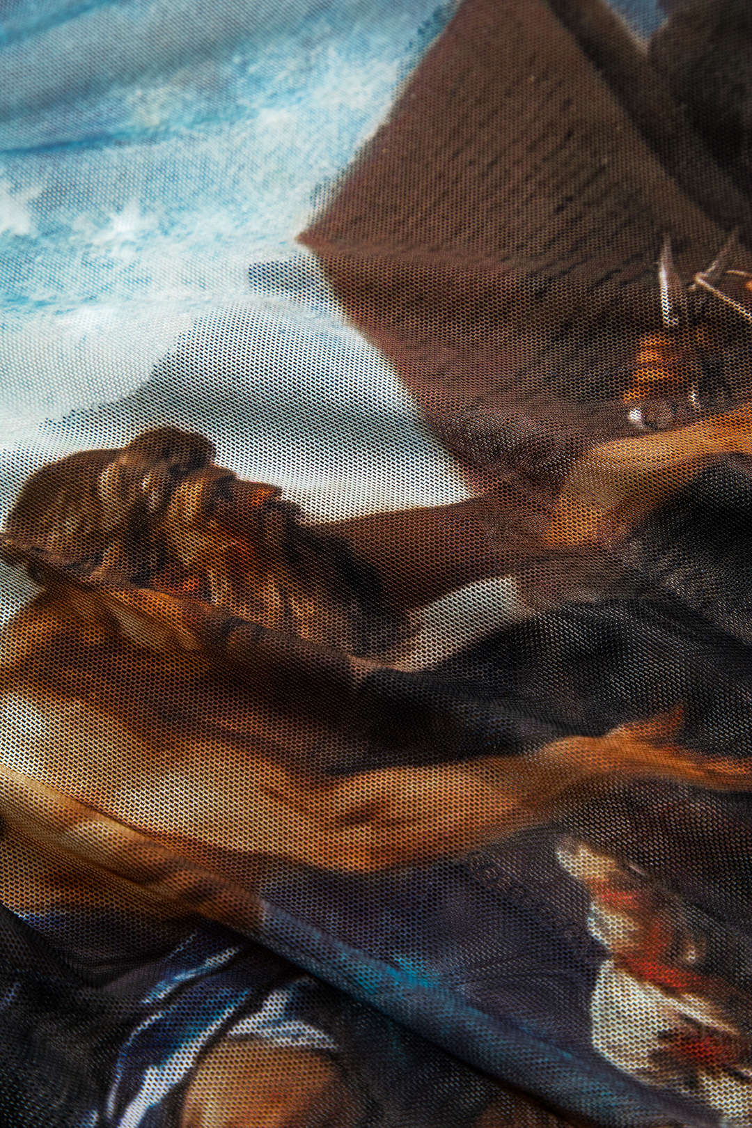 Baskılı File Tulum 